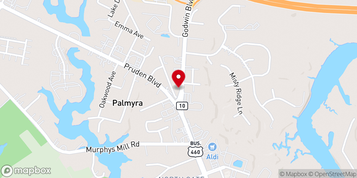 Map showing location of Friendship Pentecostal Holiness Church