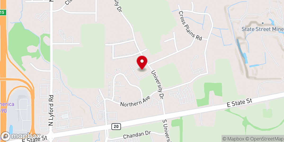 Map showing location of The Church of Jesus Christ of Latter-day Saints