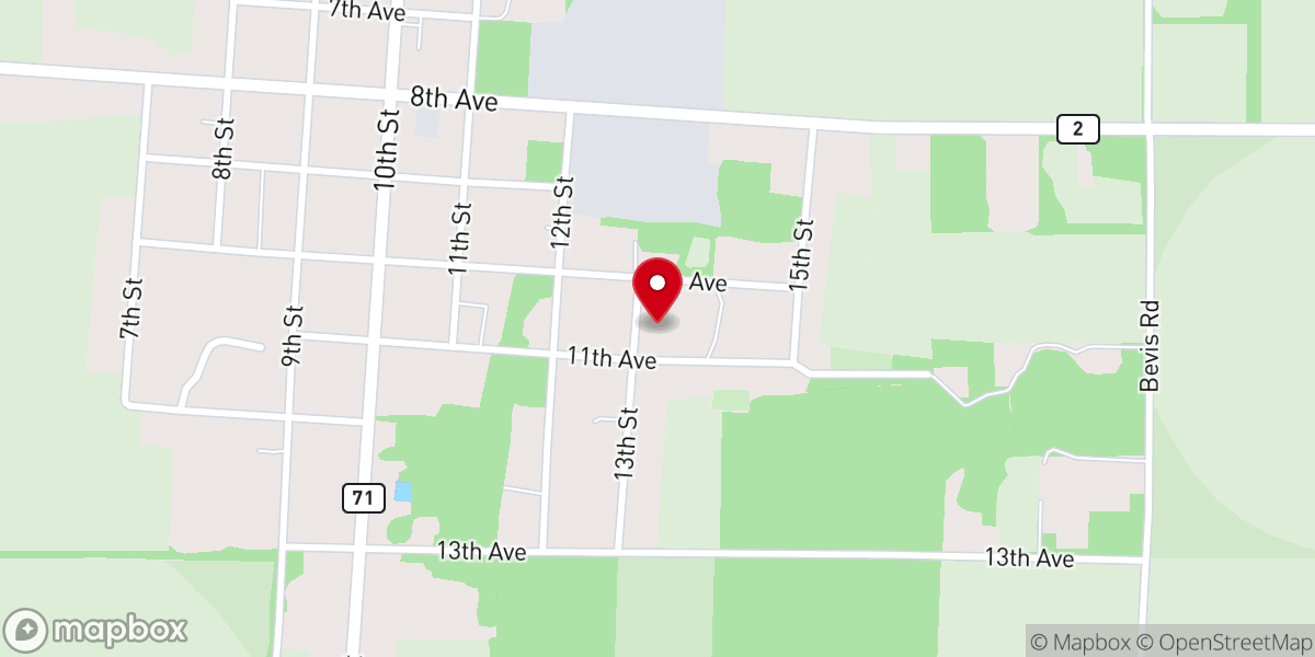 Map showing location of B C Graham Theology Seminary
