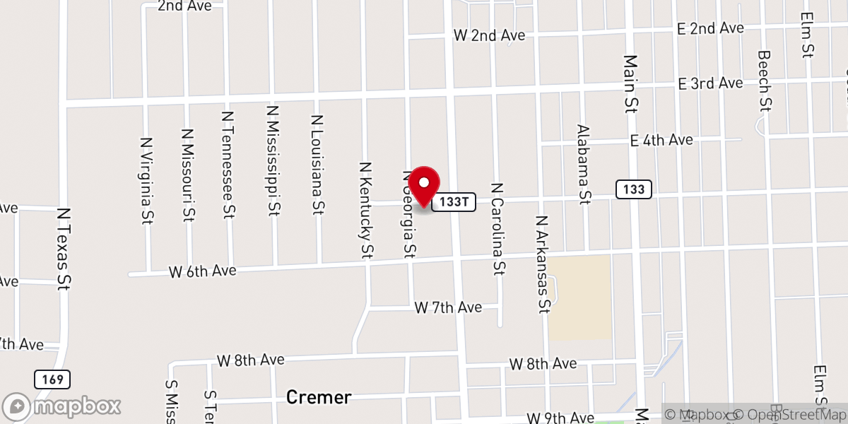 Map showing location of Temple Methodist Church