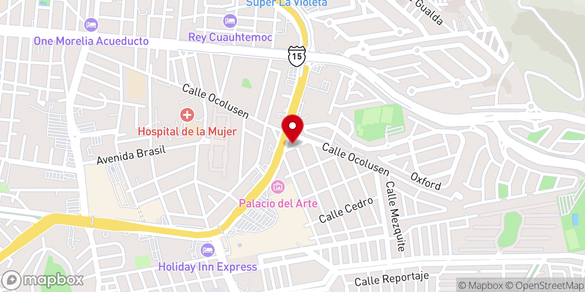 Map showing location of Parroquia del Sagrado Corazón