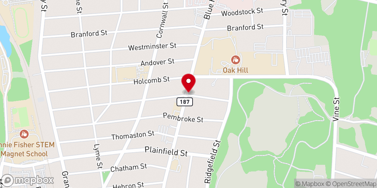 Map showing location of Calvary Church of God in Christ Inc