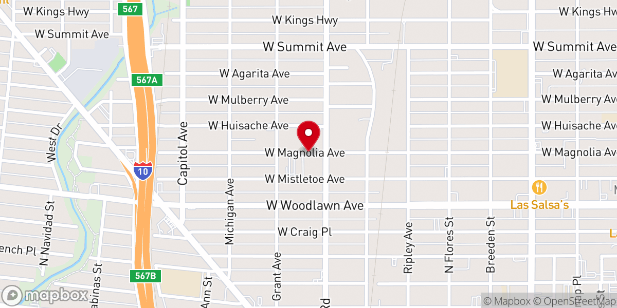 Map showing location of Conquerors Assembly Church