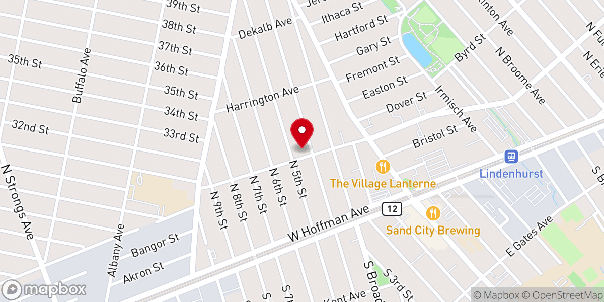 Map showing location of Holy Family Ukrainian Catholic Church