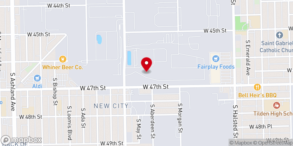 Map showing location of St Matthew Baptist Church