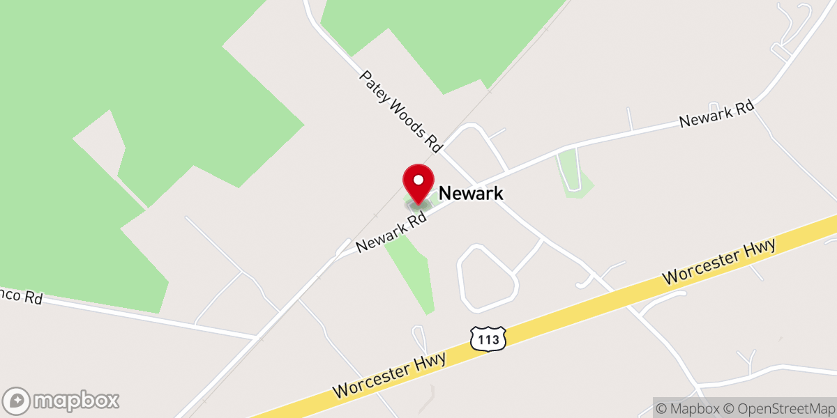 Map showing location of Trinity United Methodist Church