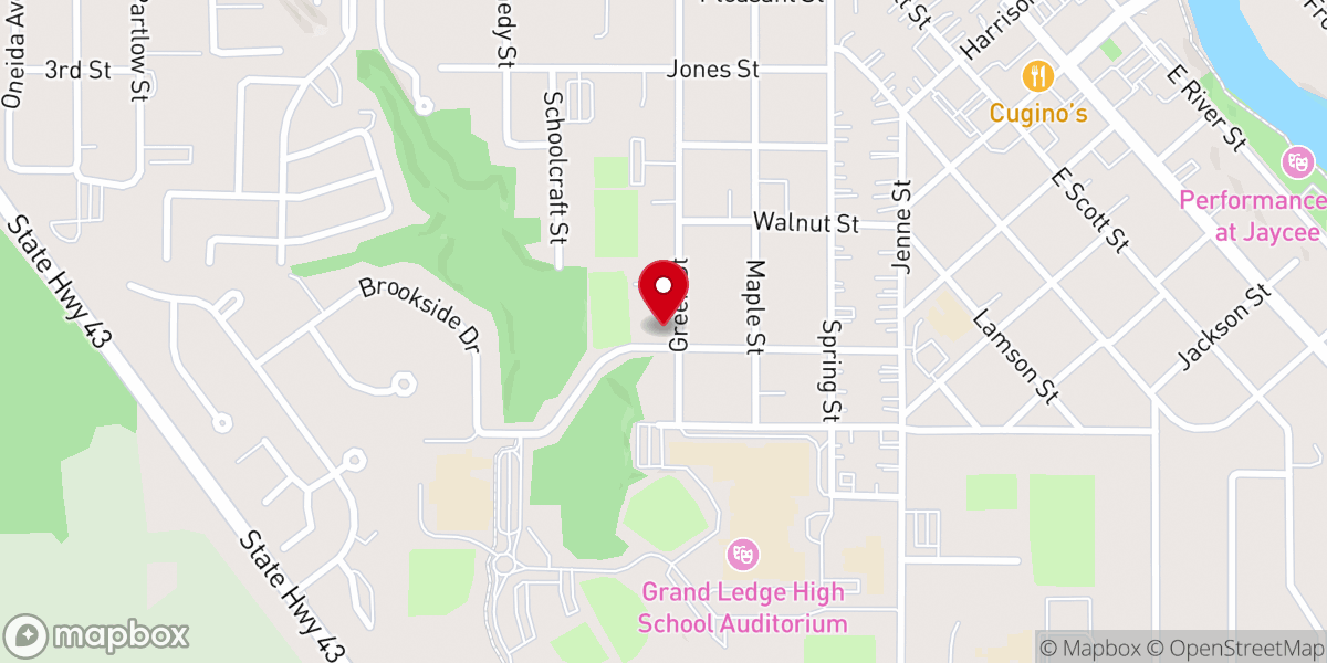 Map showing location of New Life Assembly of God
