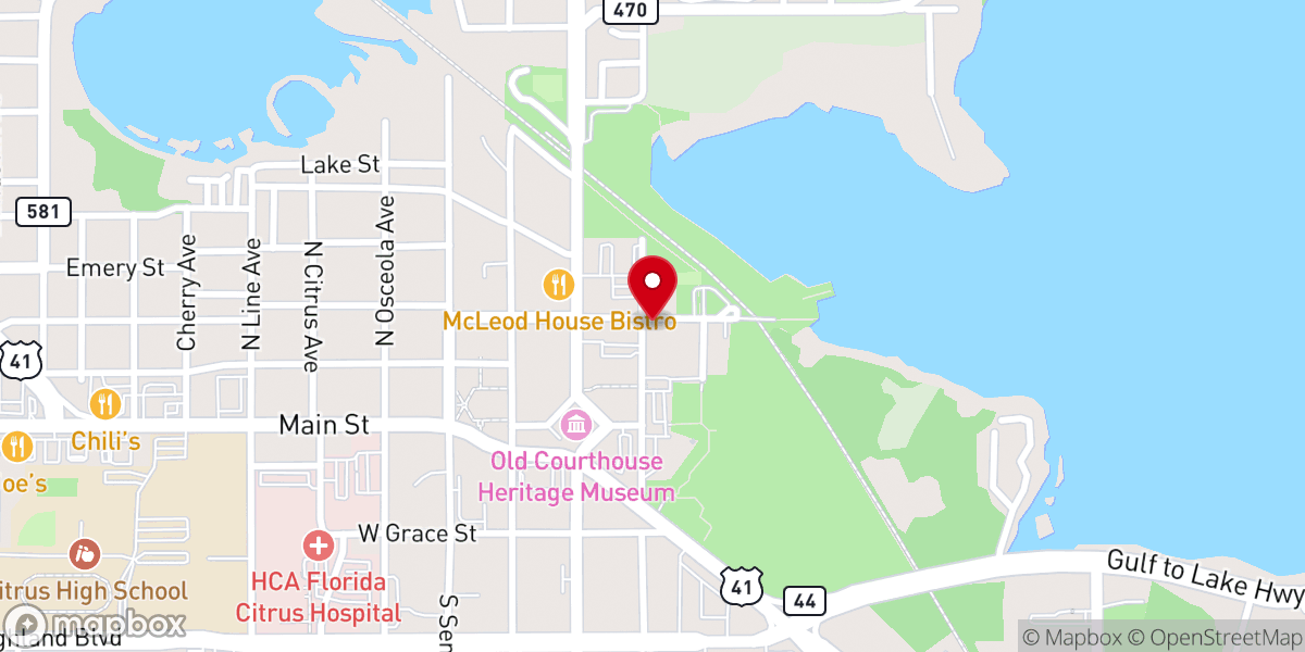 Map showing location of The Greater Mount Carmel Baptist Church