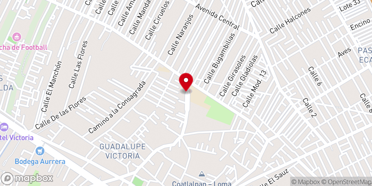 Map showing location of TEMPLO TORRE FUERTE