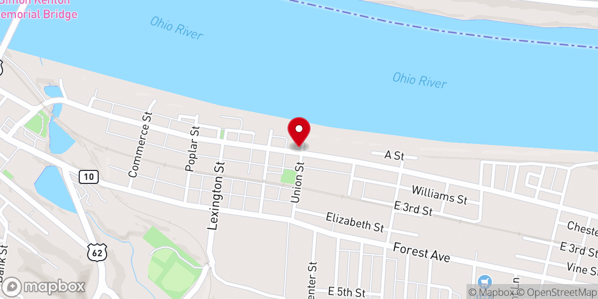 Map showing location of Church of Christ