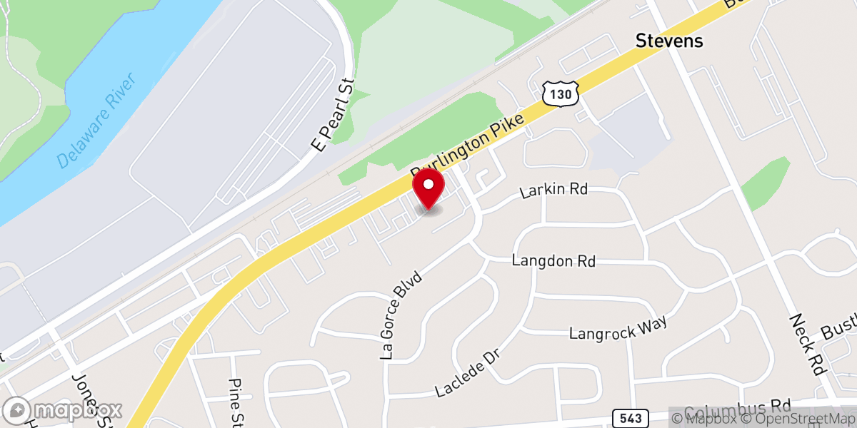 Map showing location of Faith Deliverance Worship Center