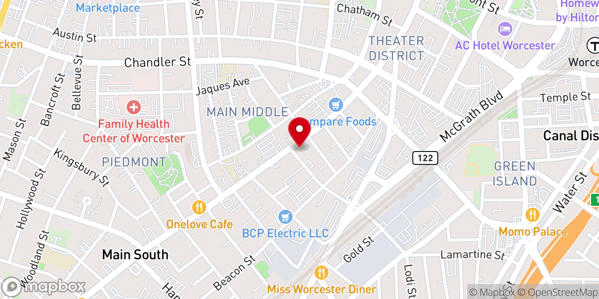 Map showing location of United Baptist Convention of Ma Ri & NH