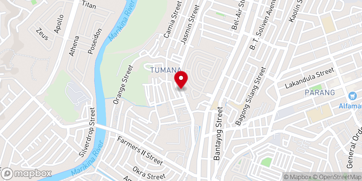 Map showing location of Community Baptist Fellowship