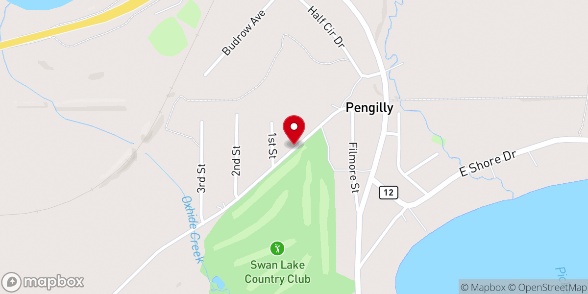 Map showing location of Calvary Baptist Church