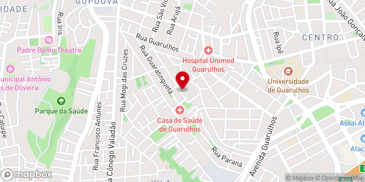 Map showing location of Igreja Pentecostal Sendas de Cristo