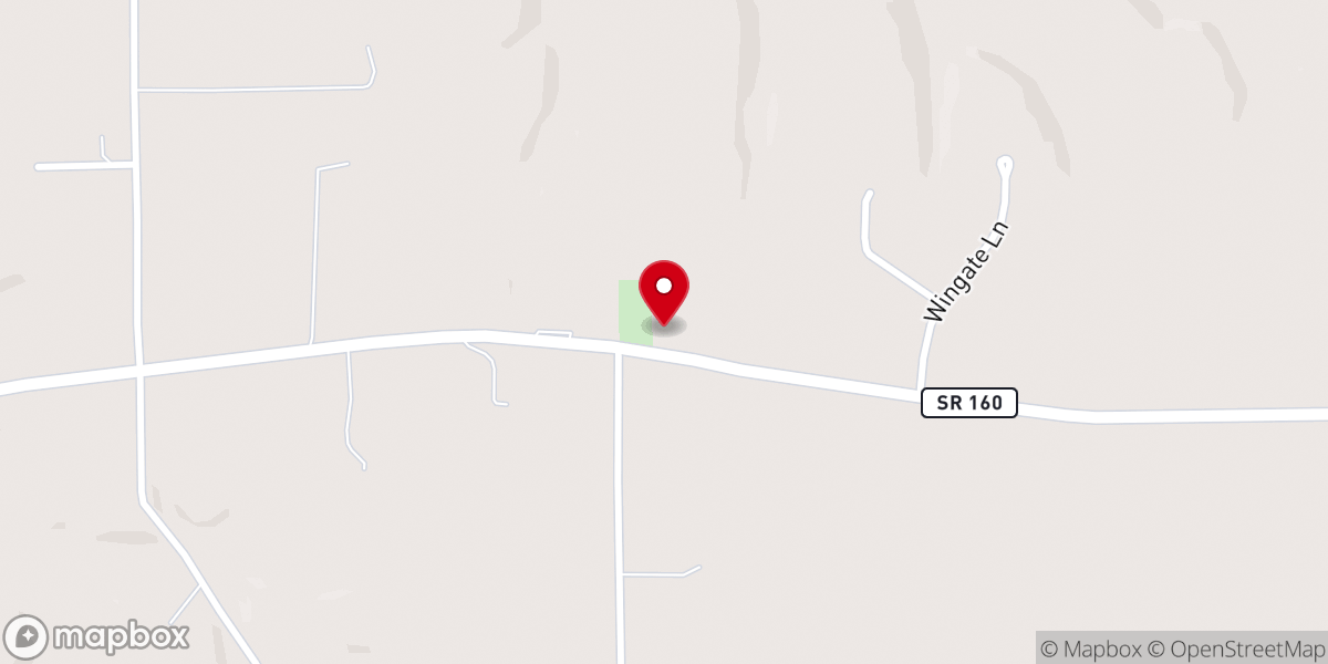 Map showing location of Conway Church