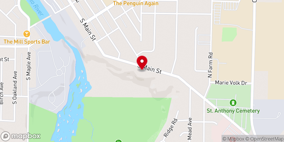 Map showing location of Grace Lutheran Church
