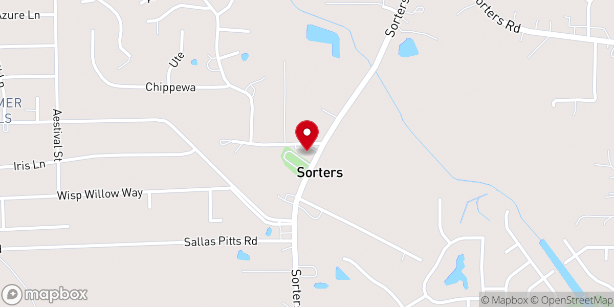 Map showing location of Bethesda Romanian Baptist Church