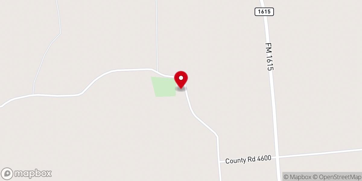 Map showing location of Carroll Springs Community Church