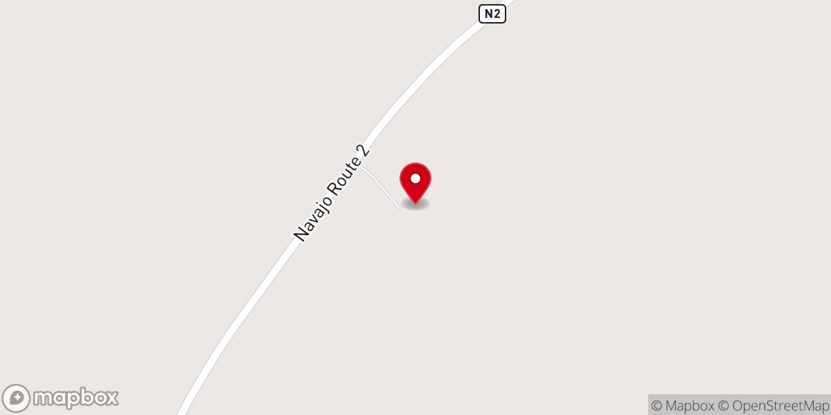 Map showing location of First Presbyterian Church of Leupp