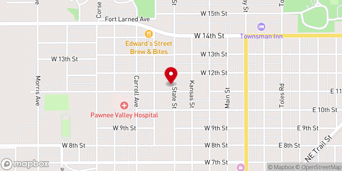 Map showing location of Sacred Heart Catholic Church
