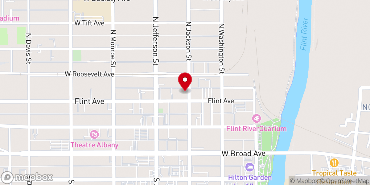 Map showing location of First United Methodist School