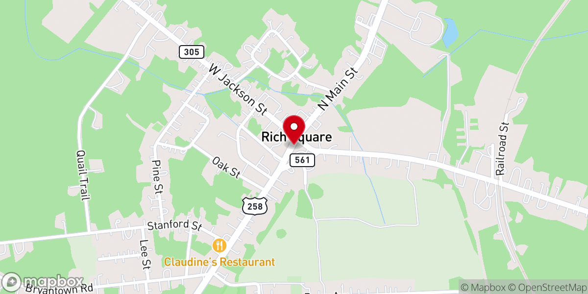 Map showing location of New St John Church of Deliverance