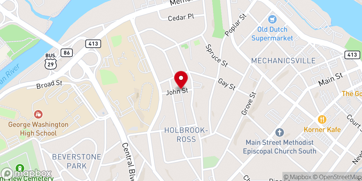 Map showing location of Owen R. Cheatham Chapel