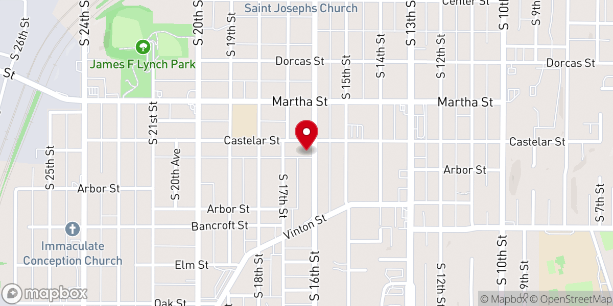 Map showing location of Castelar United Presbyterian Church