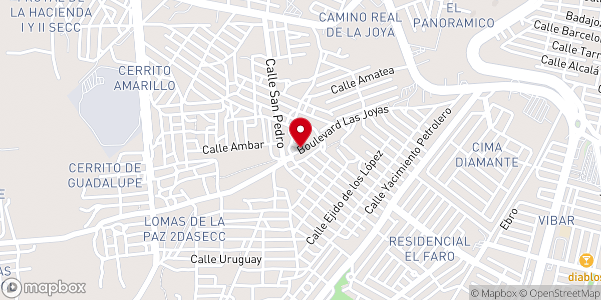 Map showing location of Iglesia Cristiana Bautista Sinai