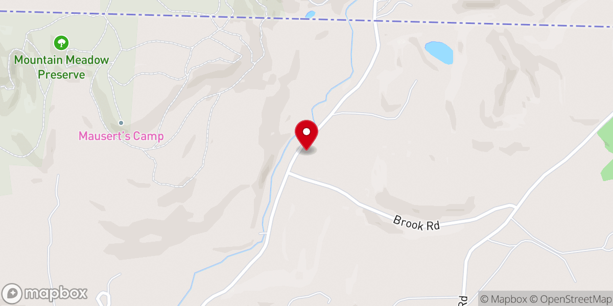 Map showing location of White Oaks Congregational Church