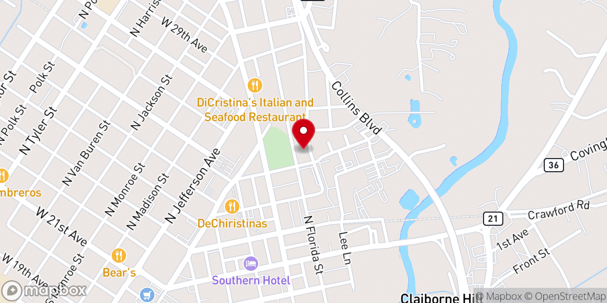 Map showing location of Doughty Chapel Community Development Corporation