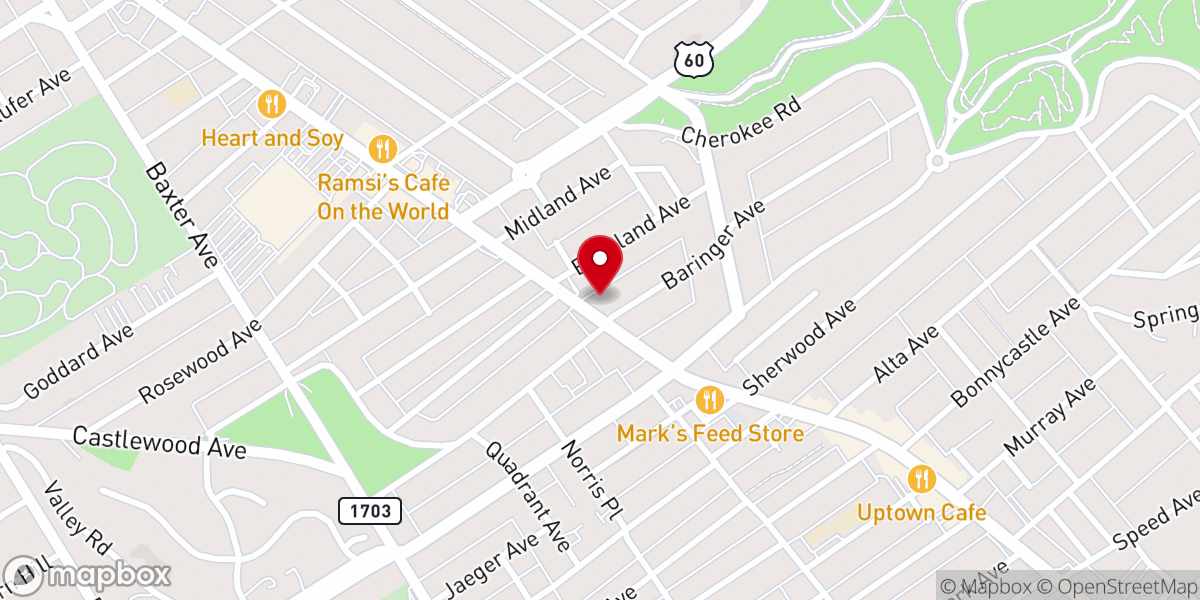 Map showing location of Edenside Christian Church