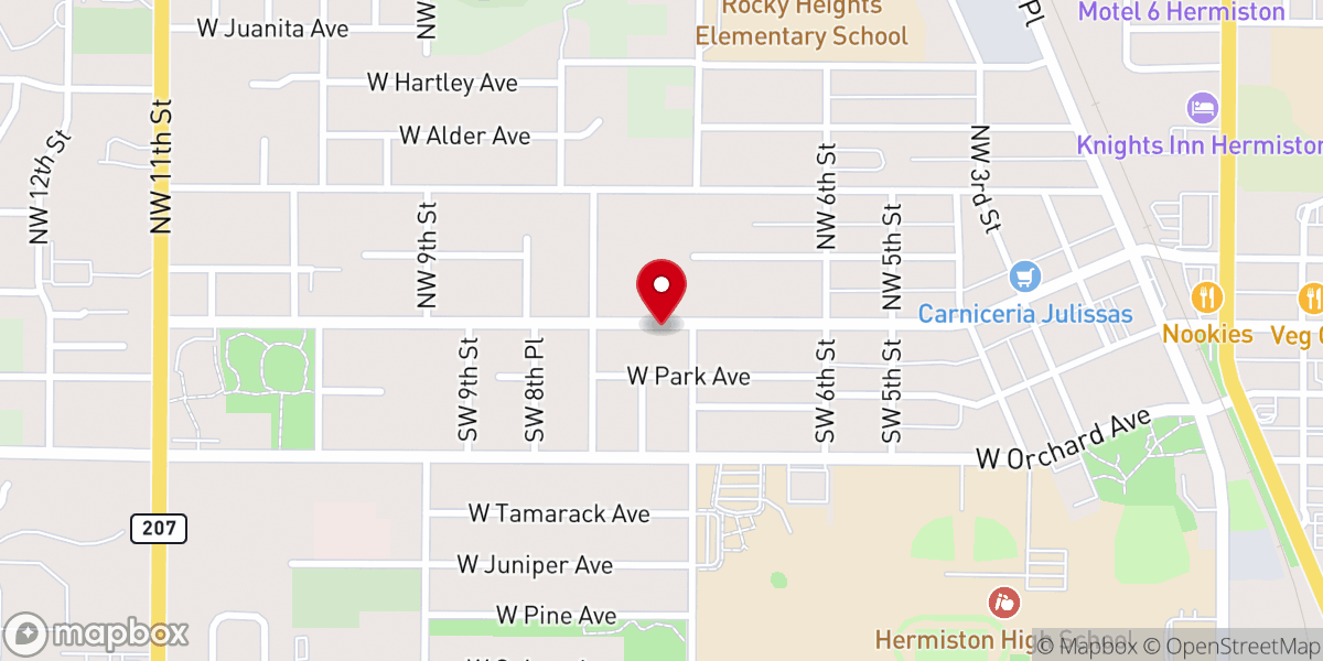 Map showing location of Mision Iglesia Evangelica Pentecostes Eben-Ezer