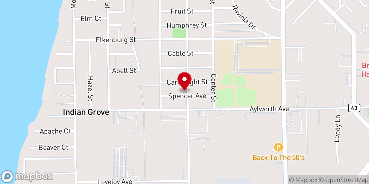 Map showing location of Body of Christ Church