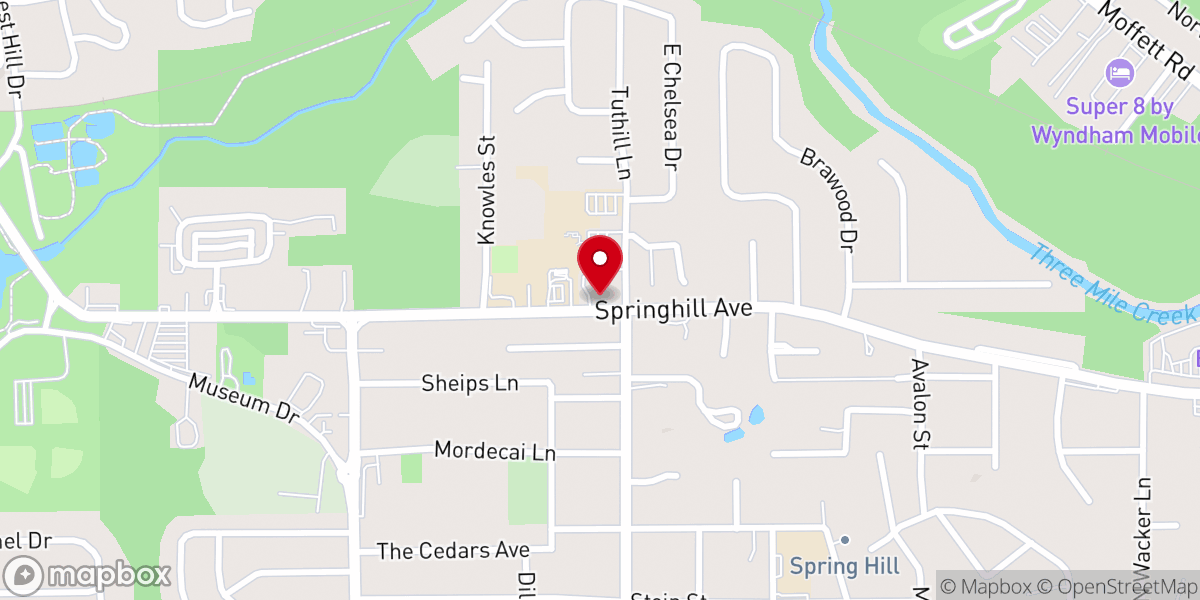 Map showing location of St. Ignatius Catholic Church