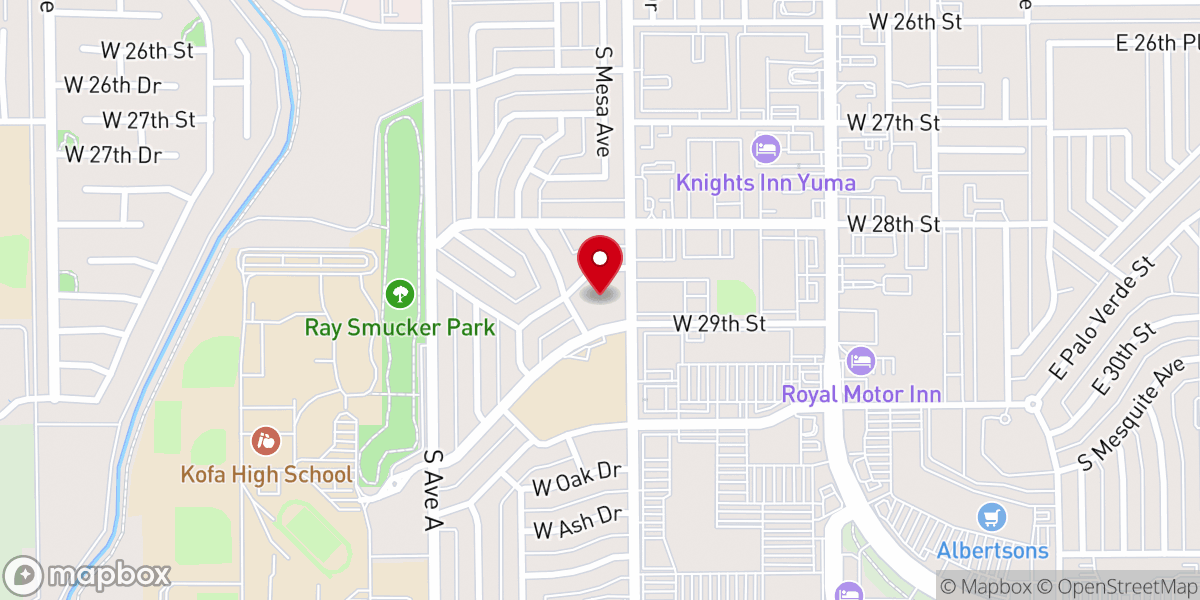 Map showing location of Morningside Southern Baptist Church