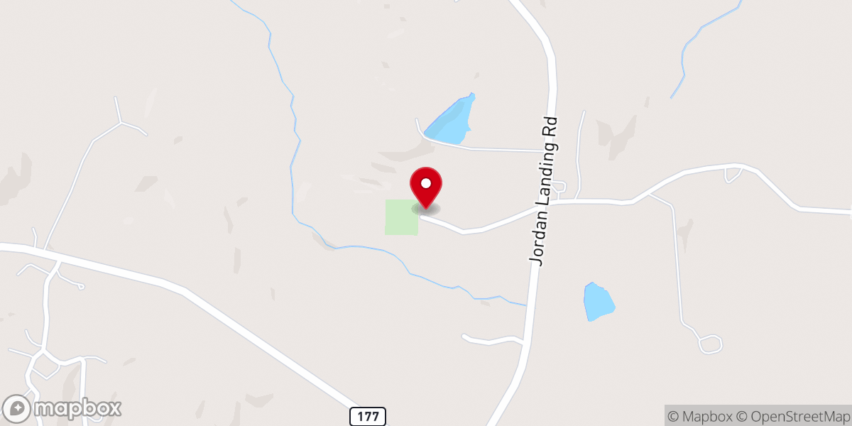 Map showing location of Halls Chapel