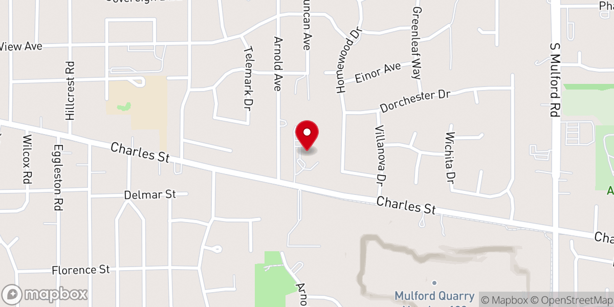 Map showing location of Glory to Glory International Ministries