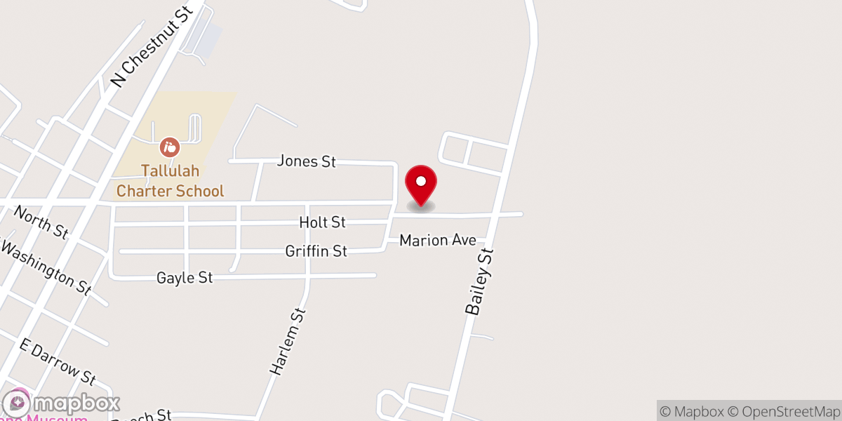 Map showing location of Solomon Temple Baptist Church