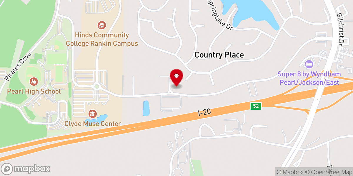 Map showing location of The Bridge Church