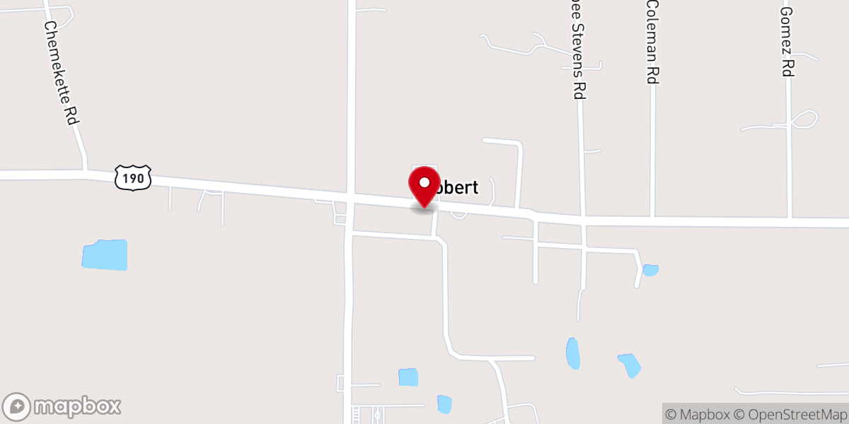Map showing location of Robert Church of God