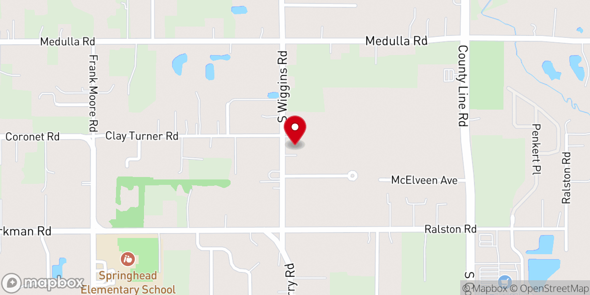 Map showing location of GraceWay Church
