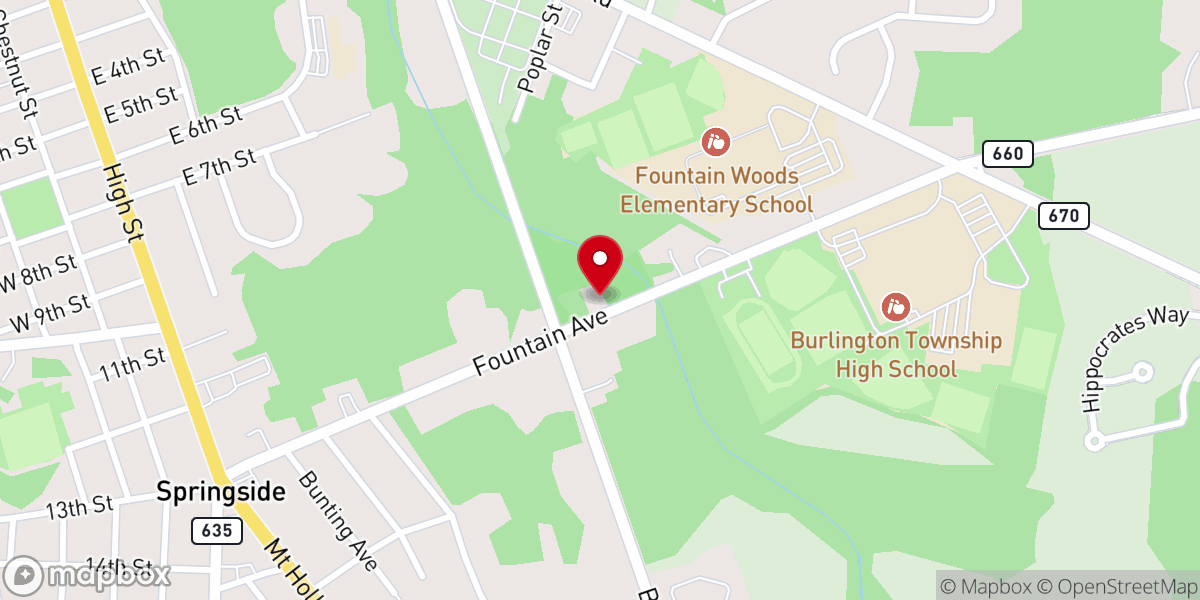 Map showing location of Faith Covenant Ministries of Ocean County