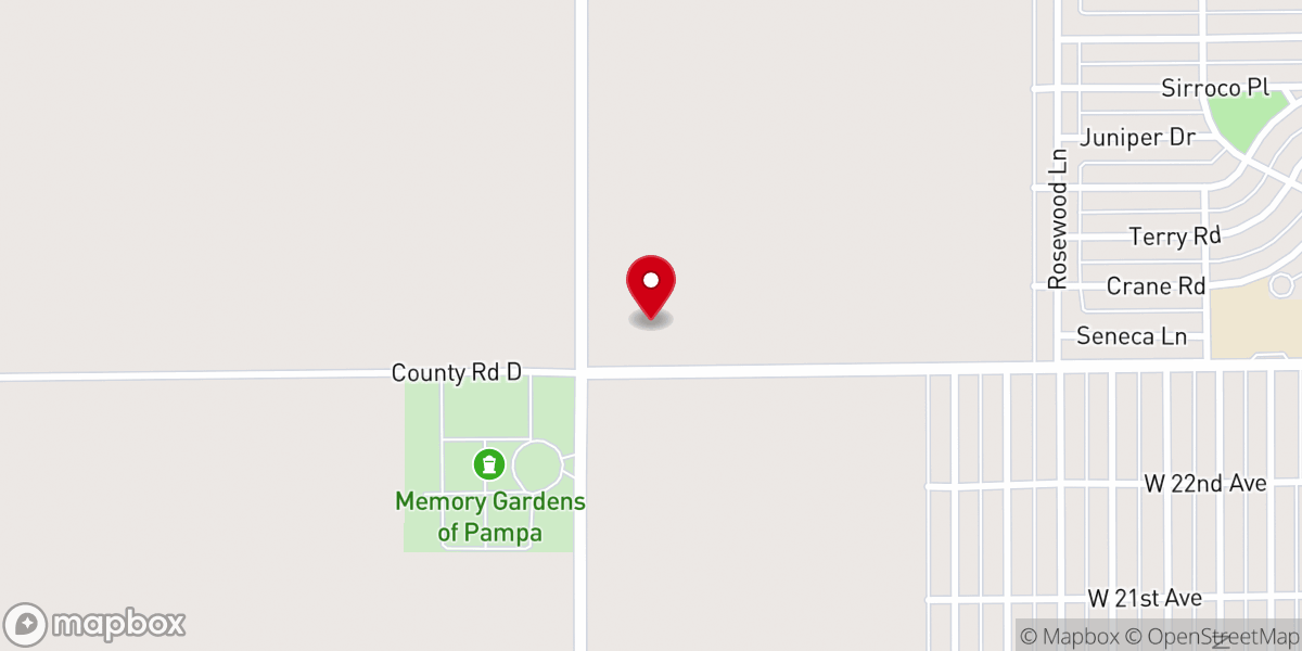 Map showing location of Cornerstone Baptist Church