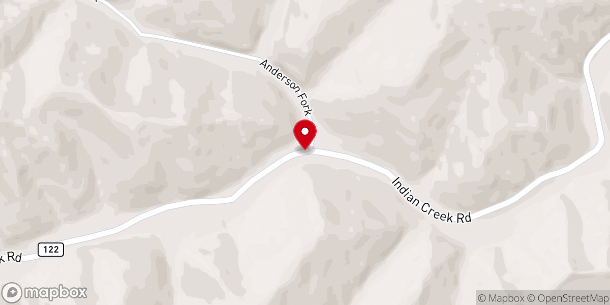 Map showing location of Calvary Free Will Baptist