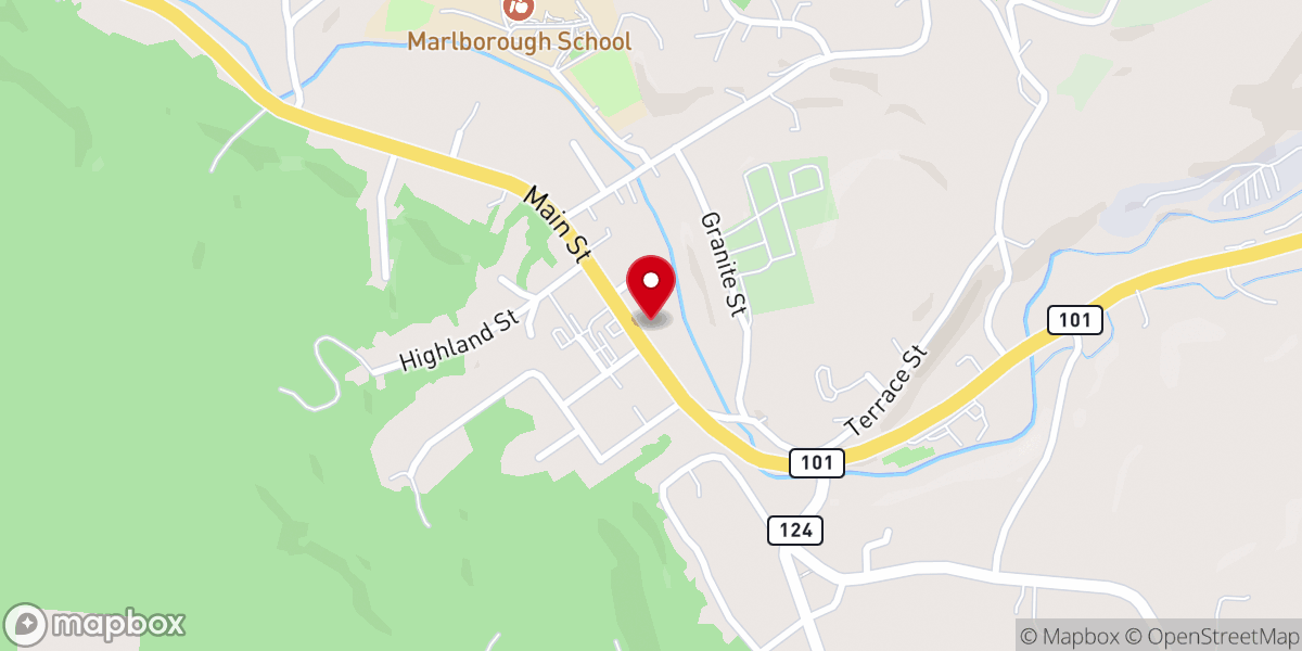 Map showing location of Community House-Federated Church