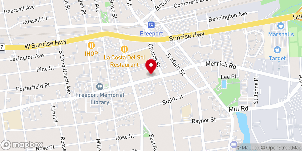Map showing location of Casa De Restauración Ebenezer NY
