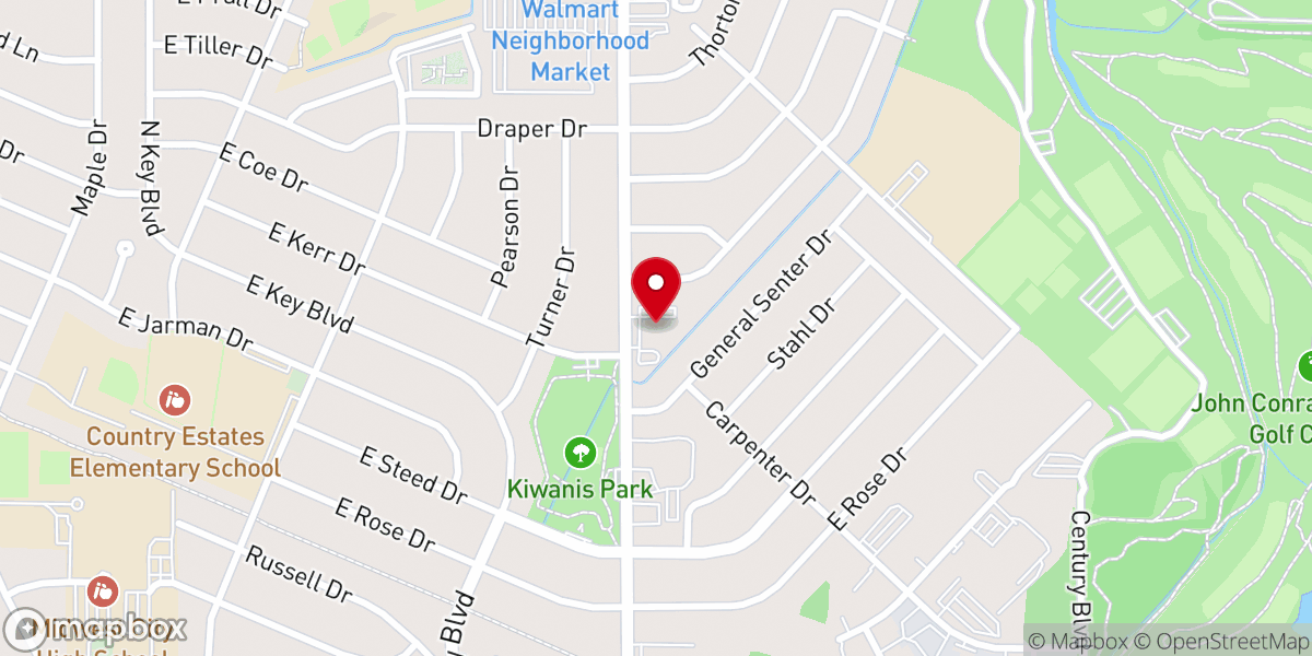 Map showing location of Saint Christopher's Episcopal Church