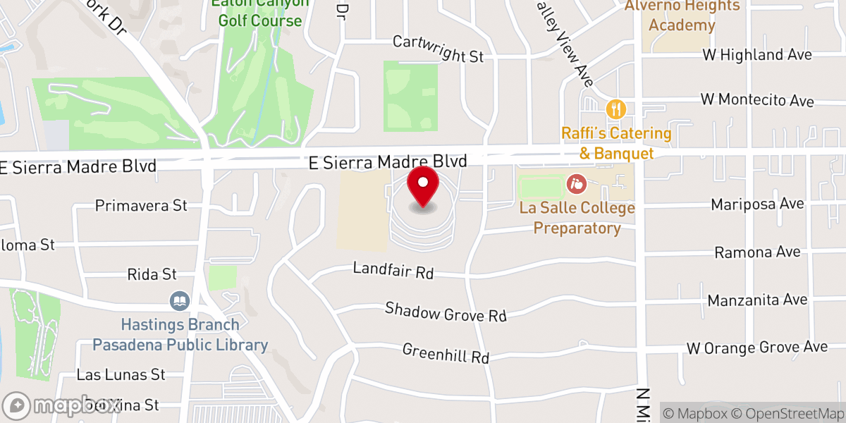 Map showing location of First Church of the Nazarene
